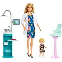 Los mejores  - Barbie Quiero Ser Dentista muñeca con muñeca bebé y accesorios- regalo para niñas y niños 3-9 años (Mattel FXP16…